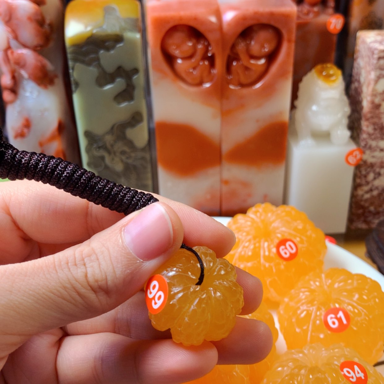 【闪购商品】寿山石欢**心寿山石纯手工雕刻