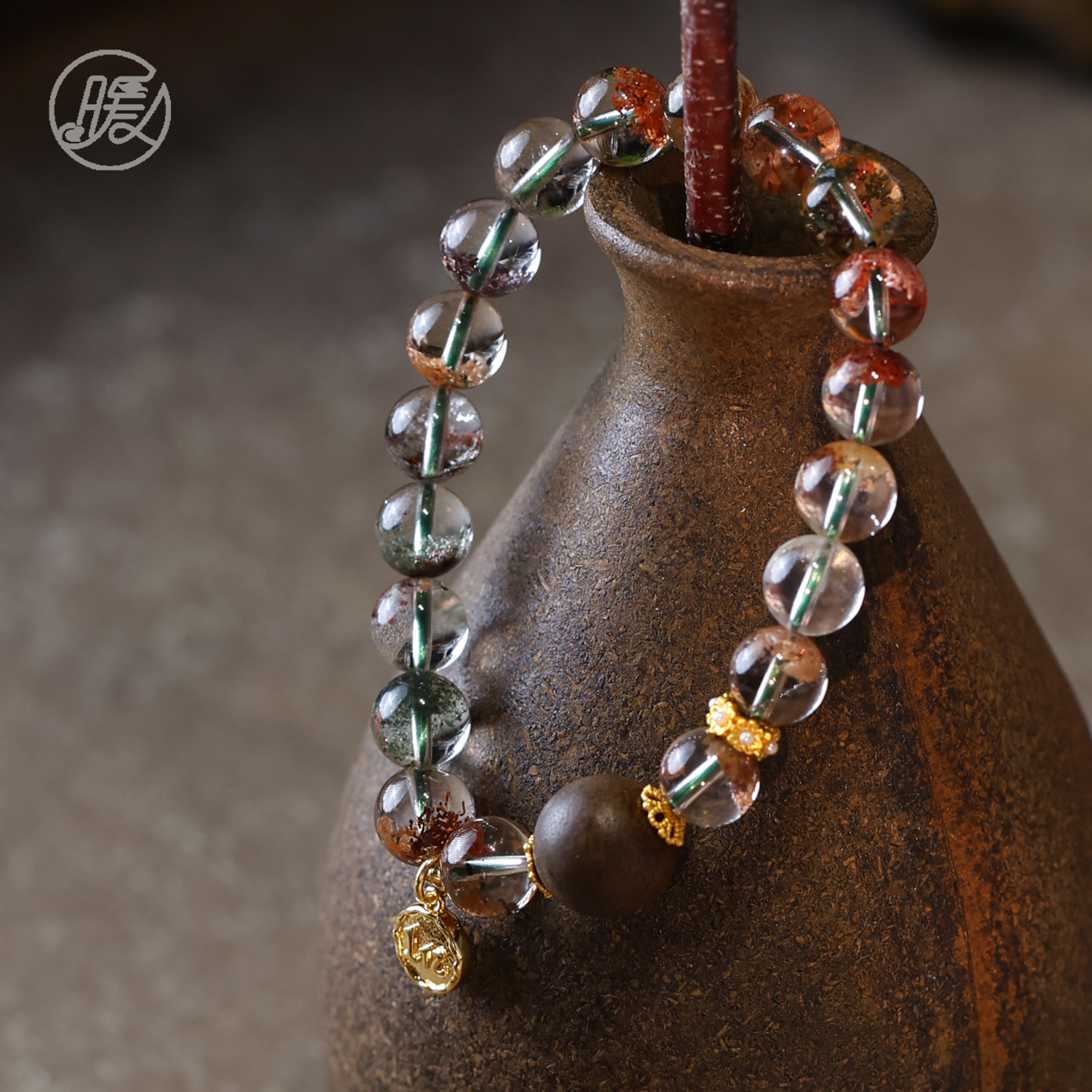 单圈幽灵水晶手串8mm搭配香香路路通牌子手链F5200多样性发一