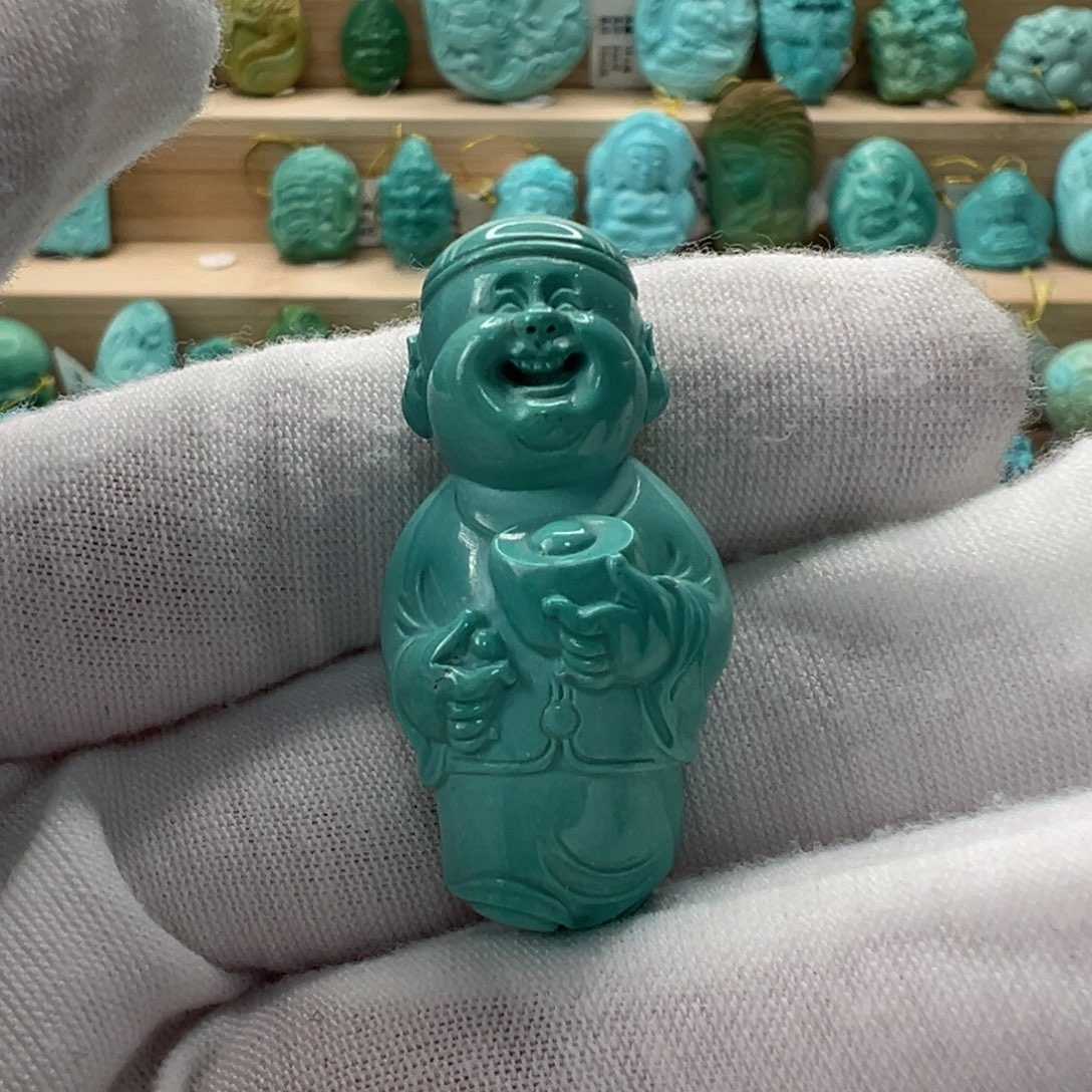 未镶嵌绿松石财主 17.98mm