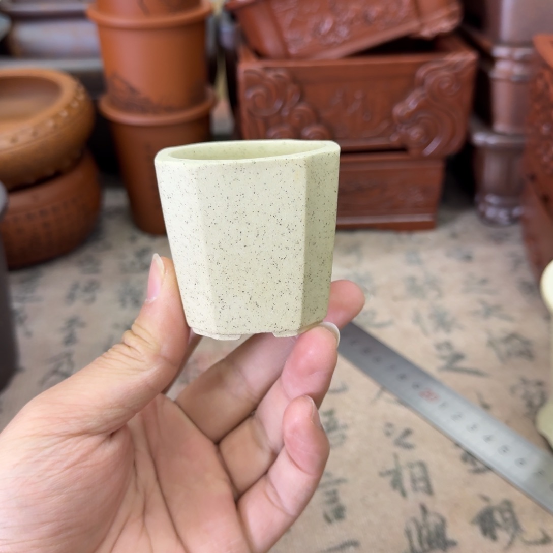 紫砂花盆2号宜兴紫砂正品花盆4.5x5