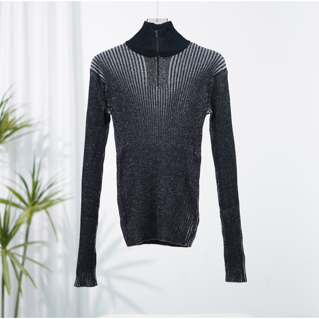 尚系列  Y349-2 女装秋设计款弹力针织衫黑色1908134