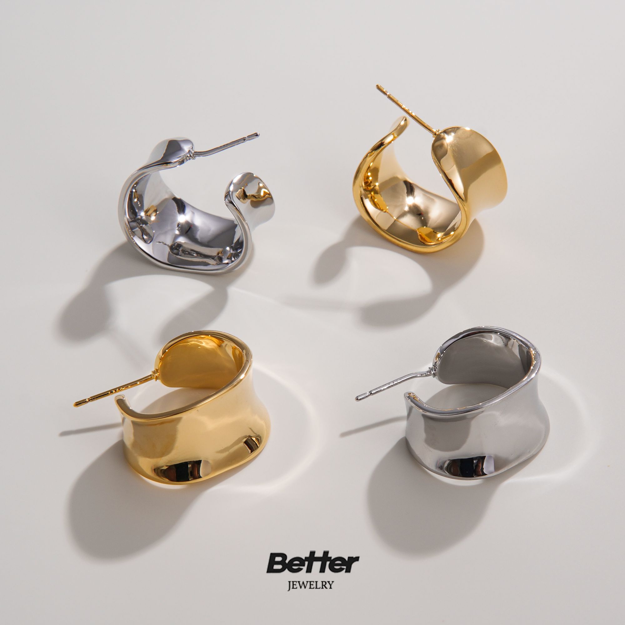 铜合金耳饰 TA201 日灵感之语 耳圈