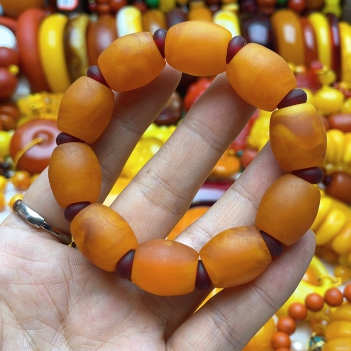 树脂制品38号黄色手串