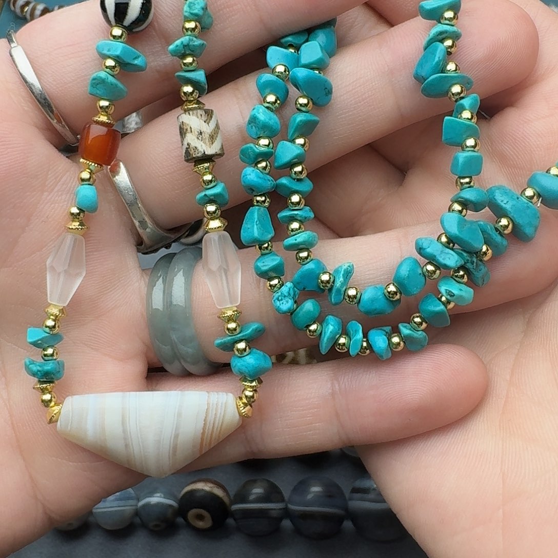 树脂制品甜**西古珠配饰手串项链