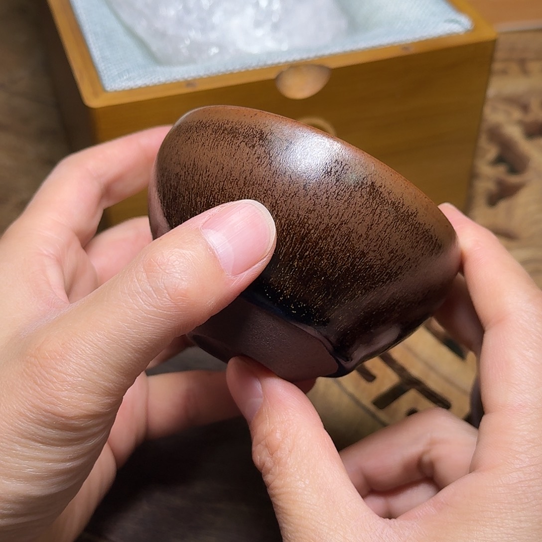 茶盏吴立勇月夜松针001茶盏