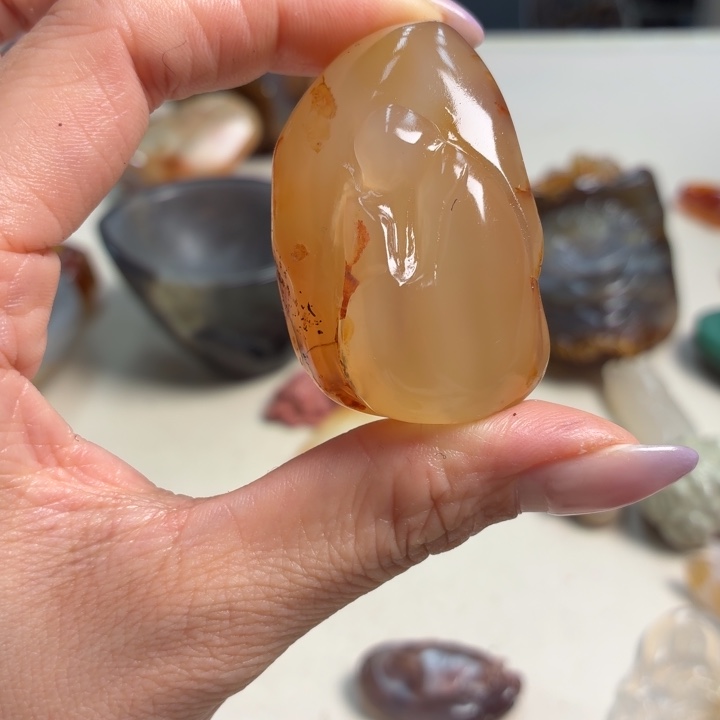 玛瑙/玉髓未镶嵌吊坠(不含链)