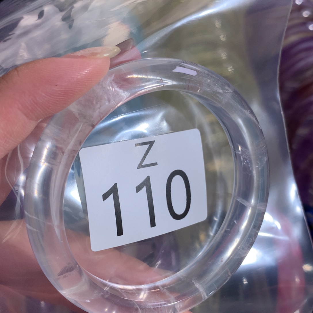 @***寨水晶未镶嵌珠宝半成品水晶手镯110-