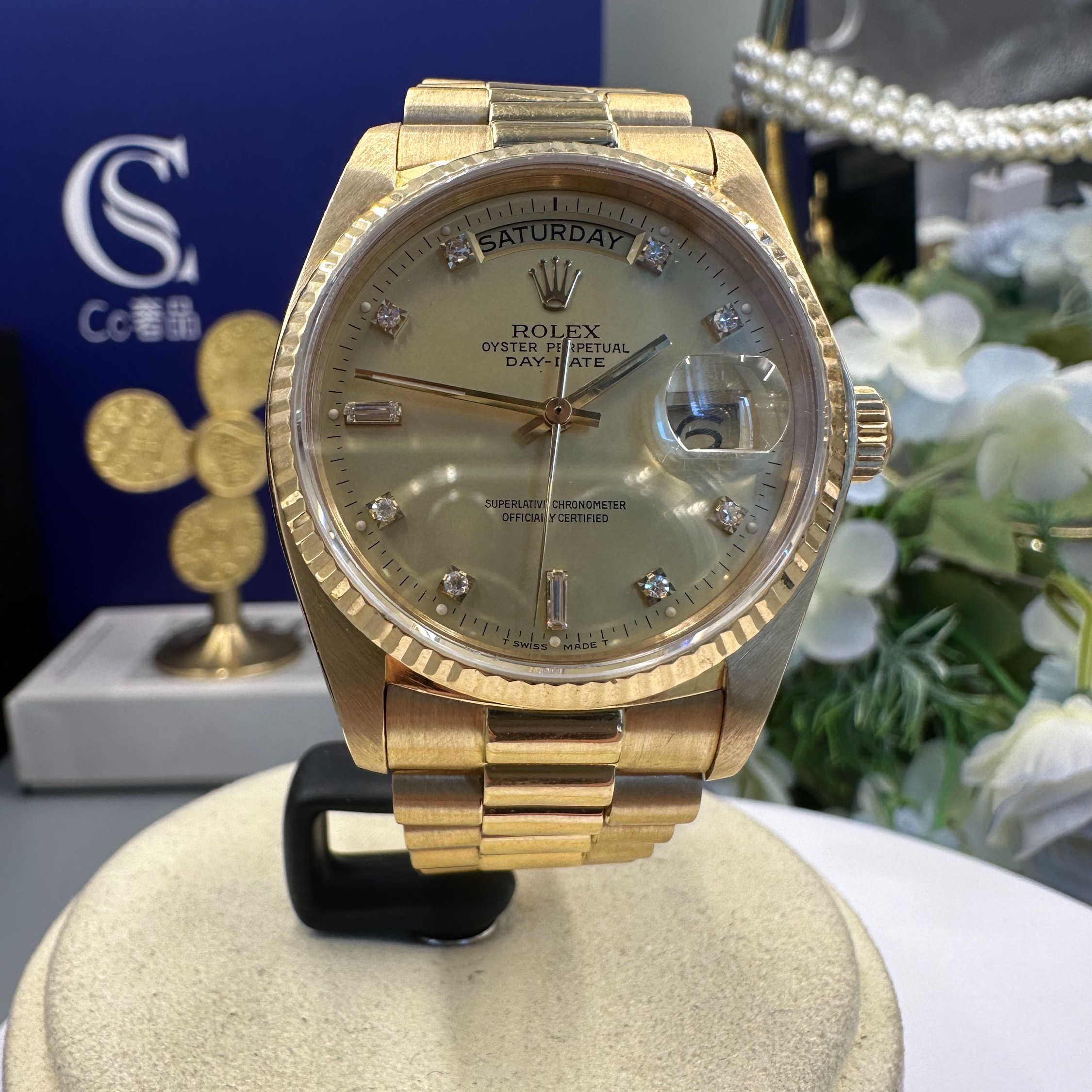 99新  劳力士日志18038全金36表径男士机械腕表