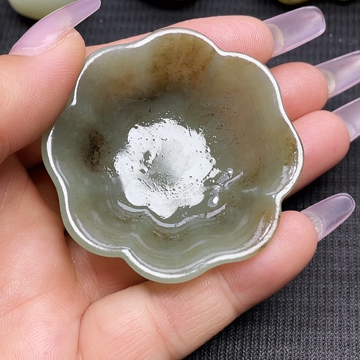 和田玉未镶嵌笔洗