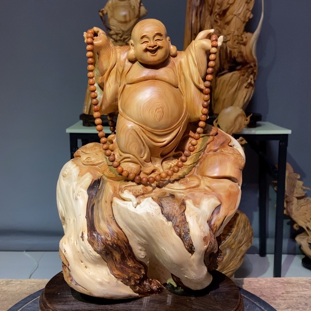 超***…柏木（崖柏）崖柏木雕刻