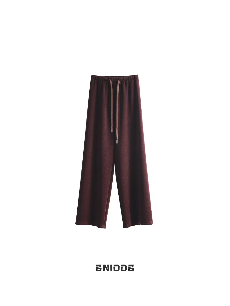 女士秋冬 厚垂有型纸片人抽绳直筒休闲裤