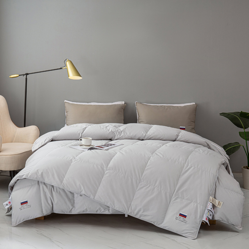 现场充绒子母被 二合一被子  吊吊绒 加厚被子羽绒被冬被 