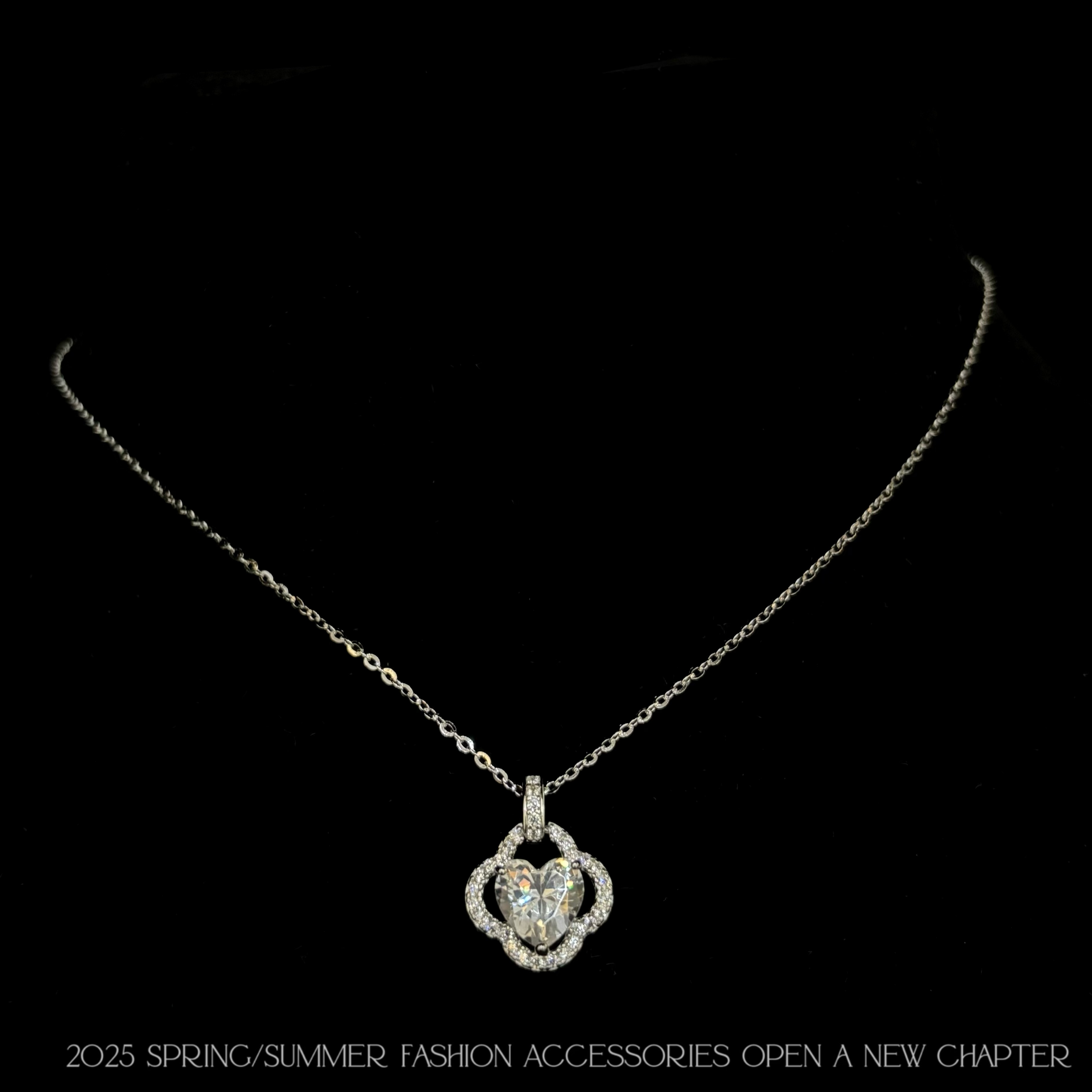 坠链均925银 镀K金 2025款C2380【蜜心四叶】BOBAOLI 套装