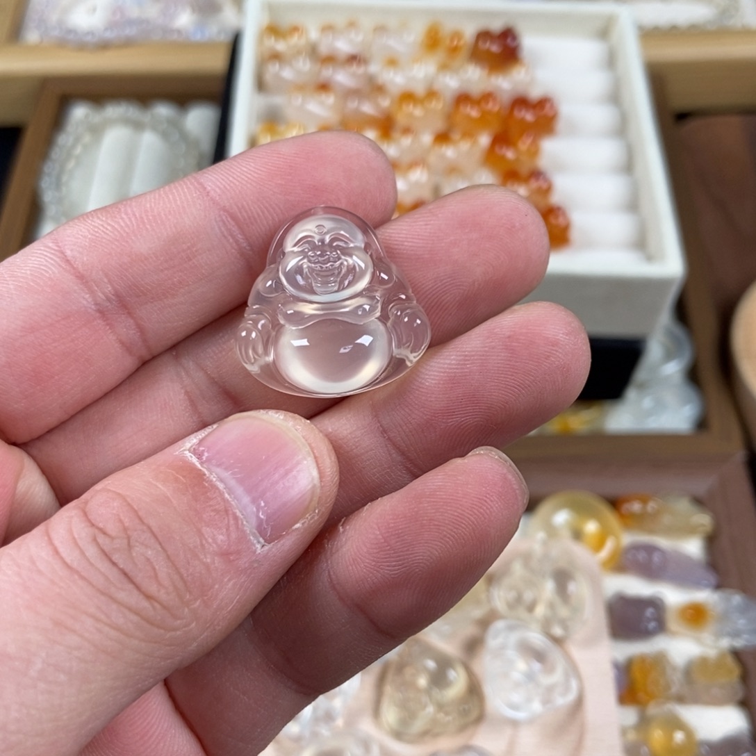 椰***o玛瑙/玉髓未镶嵌手链椰子