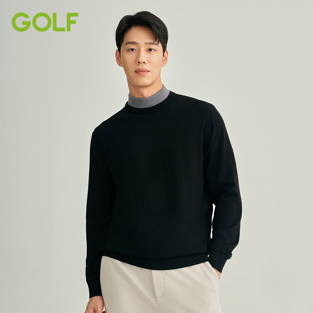 GOLF高尔夫小高领毛衣男25秋冬新款羊毛保暖打底衫撞色休闲毛衫男