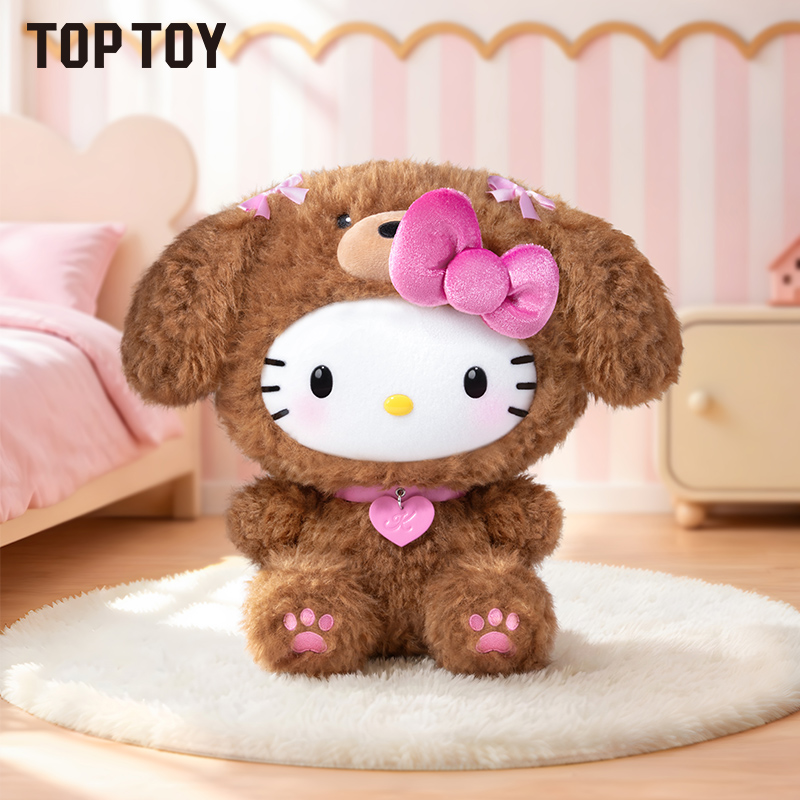 【TOP TOY】Hello Kitty治愈贵宾狗&幸运腊肠狗系列毛绒公仔礼物女