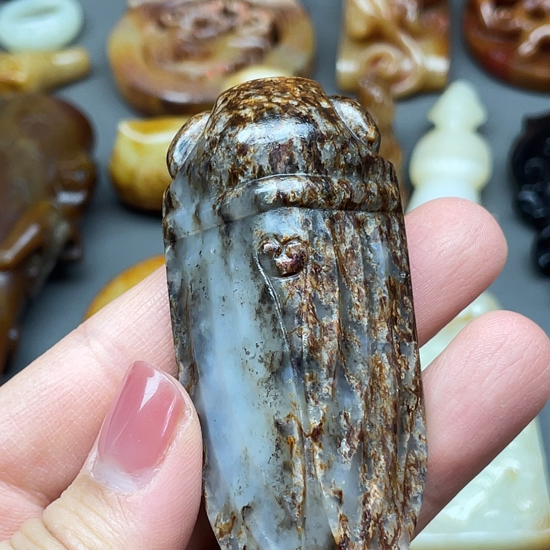 沧***海和田玉未镶嵌颈饰