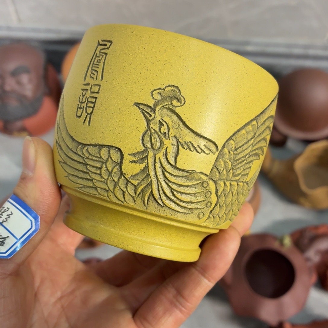 紫砂茶杯瑕疵不退不换介意勿拍