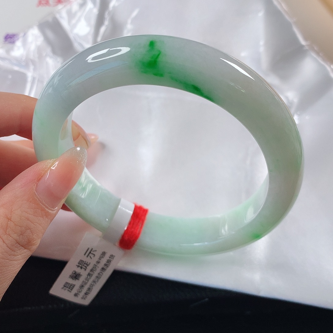 翡翠手镯未镶嵌琴 正圈