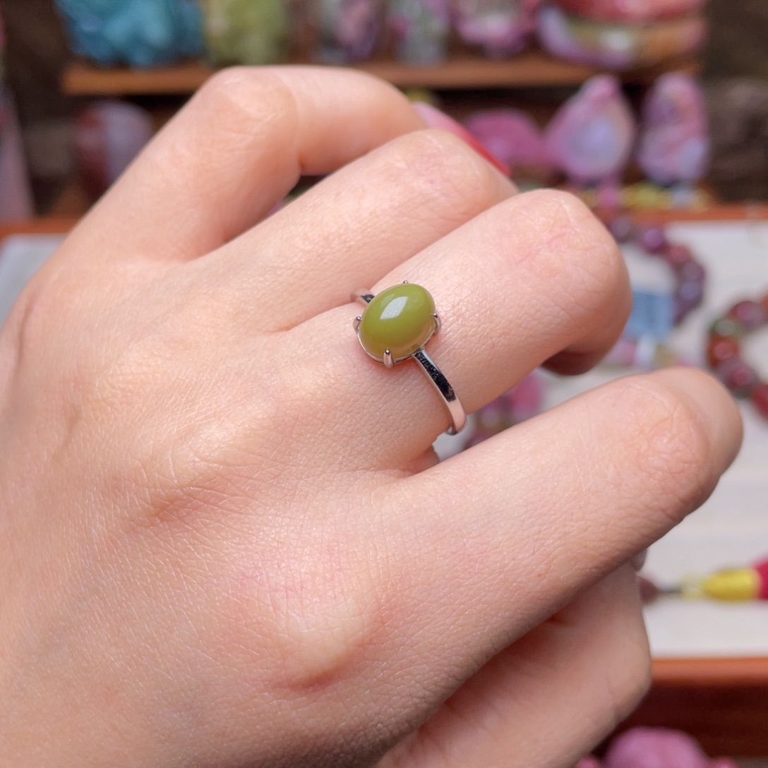 玛瑙/玉髓珠宝半成品银S925镶嵌盐源玛瑙福利戒指