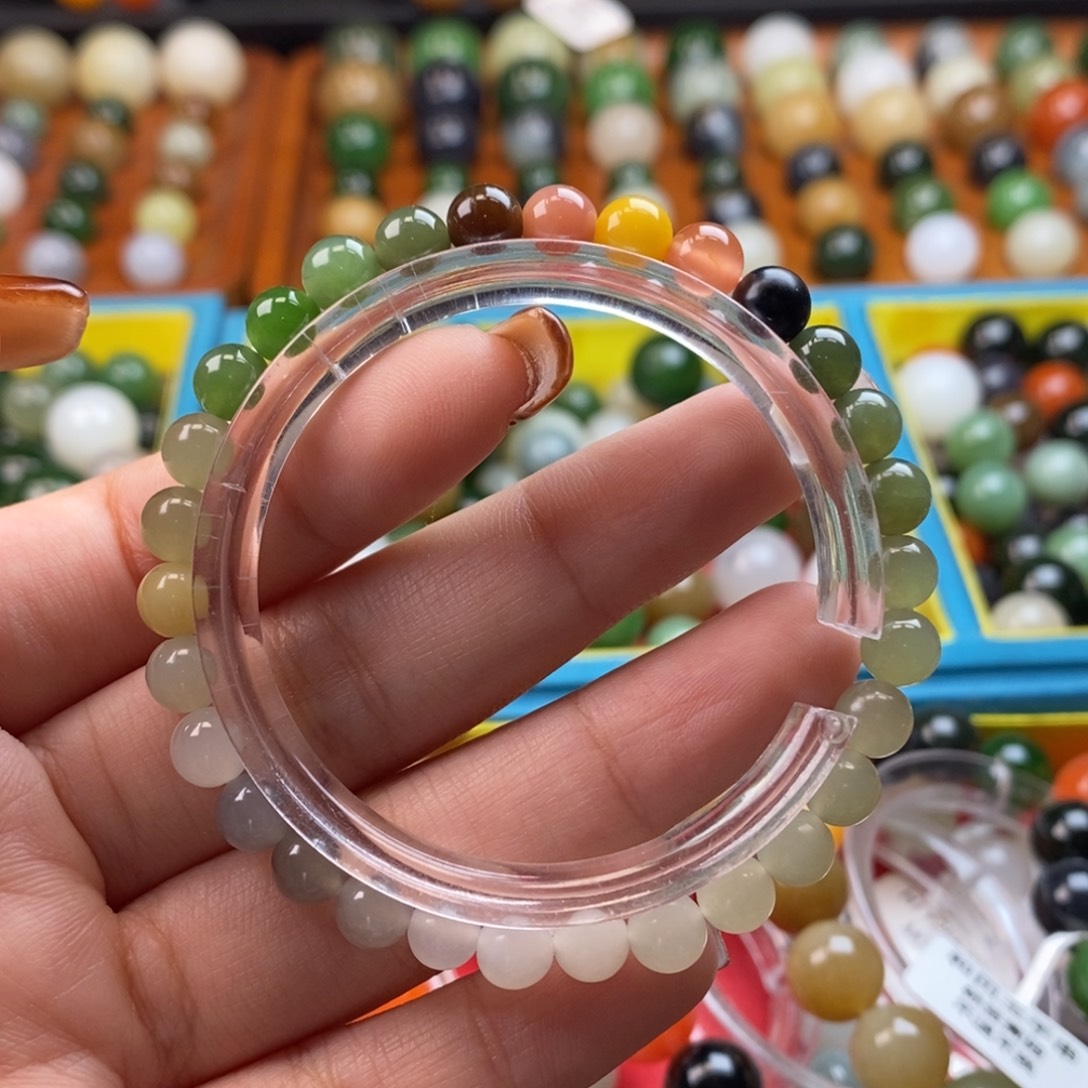 和田玉未镶嵌珠宝奇石福利多宝手串z6