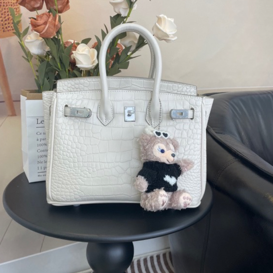 哑光-鳄鱼纹   时尚百搭洋气高级手工斜挎手提包包