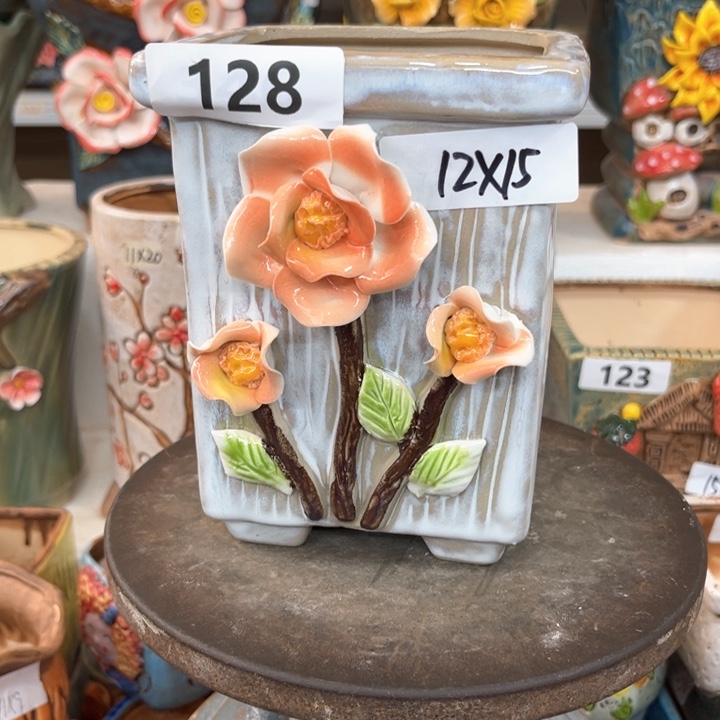 紫砂花盆粗陶材质多肉花盆