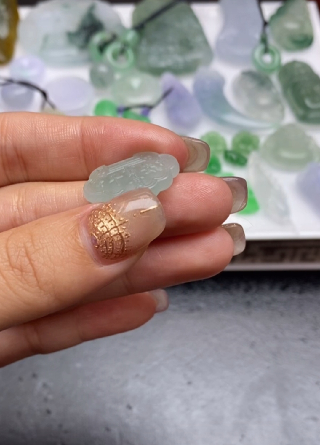 缅甸翡翠A货定制毛货多样性发一件~