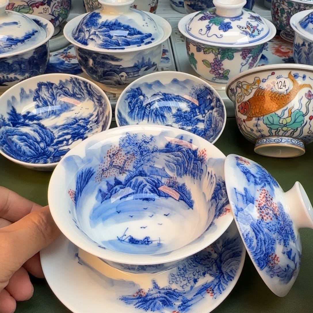 陶纯手工纯手绘茶具390