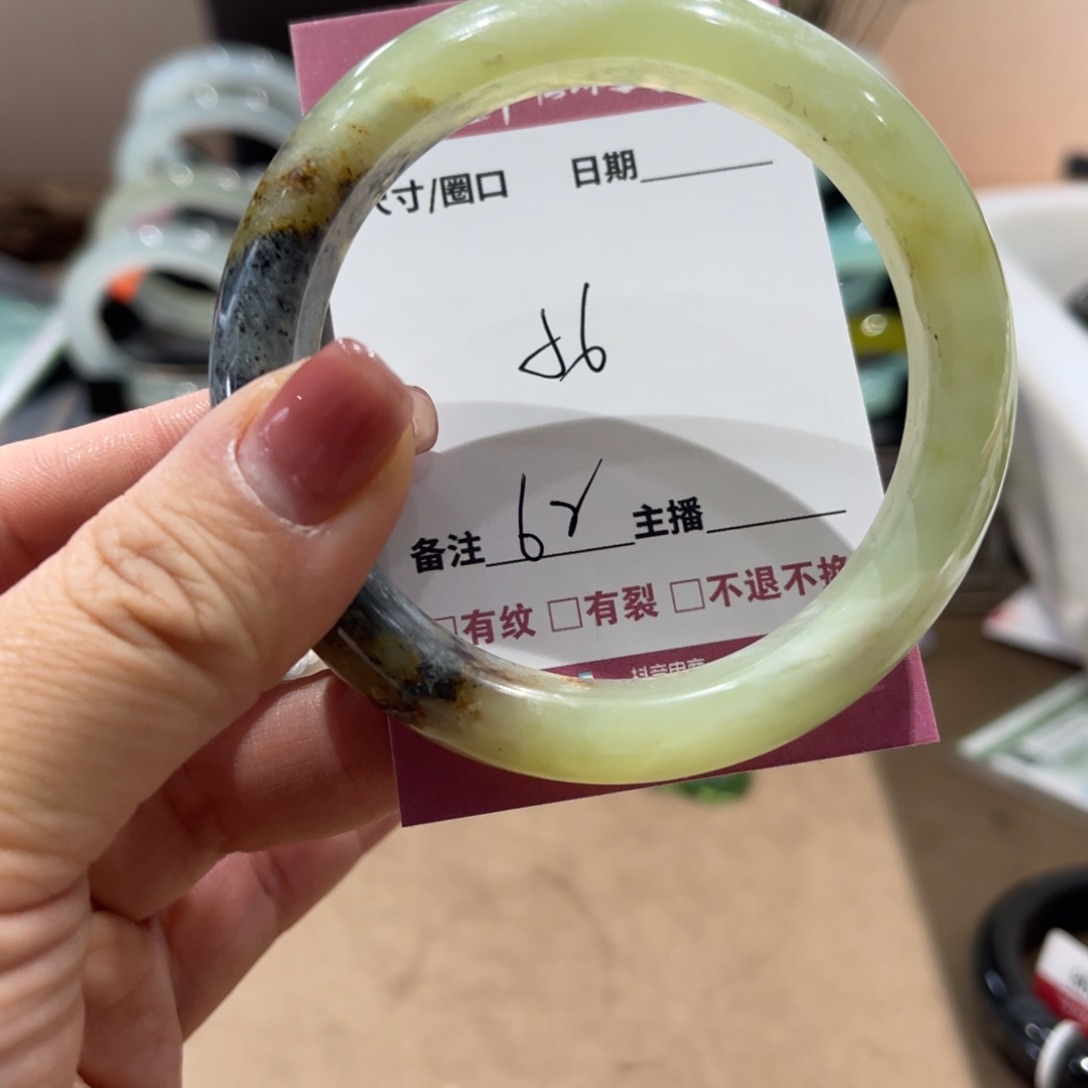 蛇纹石玉项链银S925镶嵌