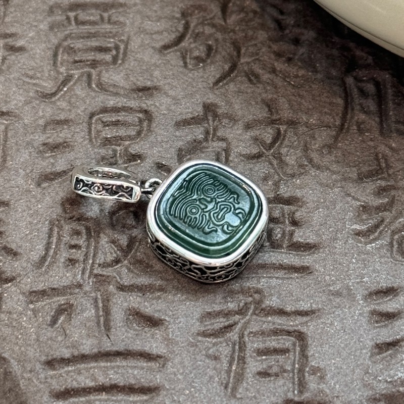 吊坠925银 M8026 扎基拉姆吊坠新中式设计感小众复古国风原创百搭