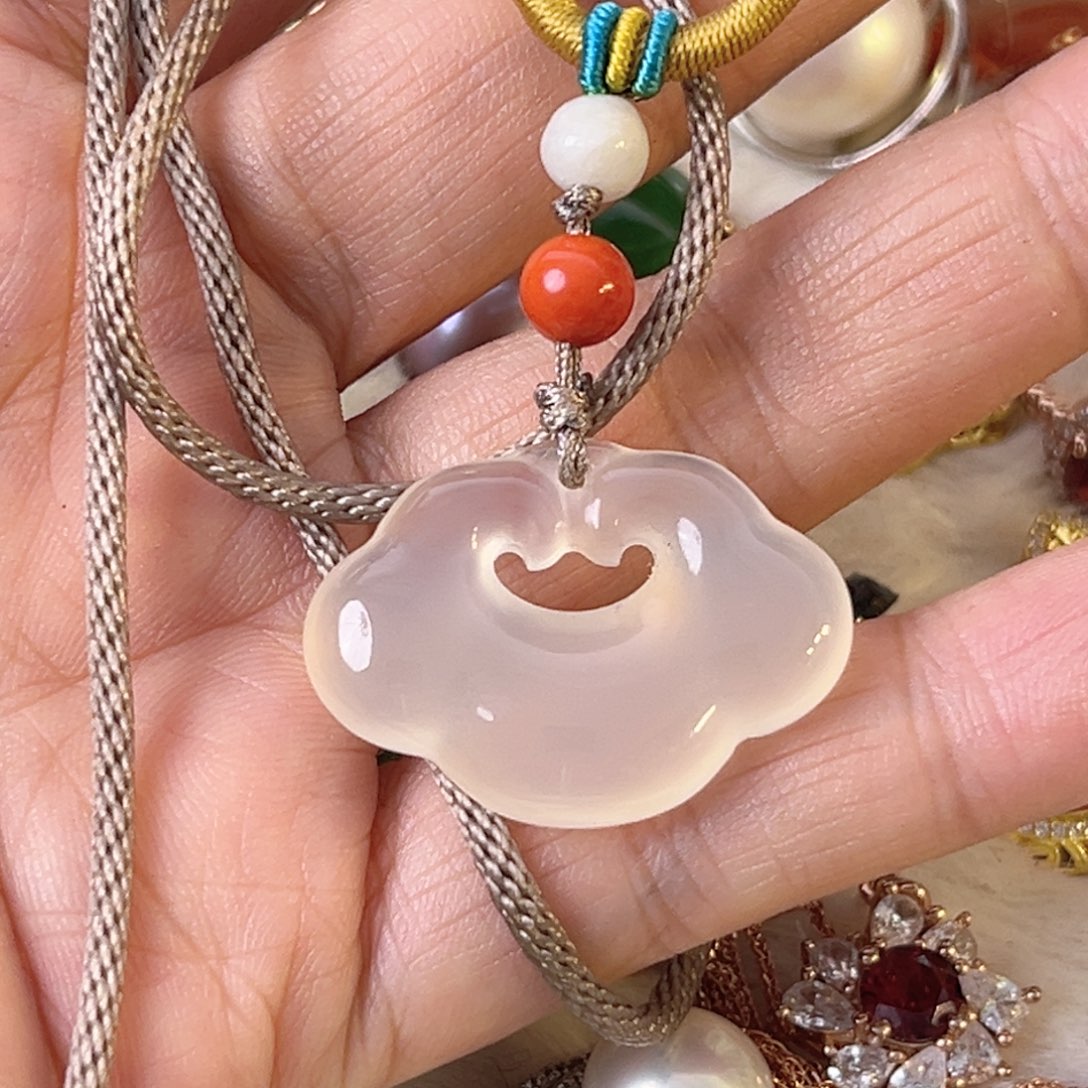 石榴石颈饰银S925镶嵌