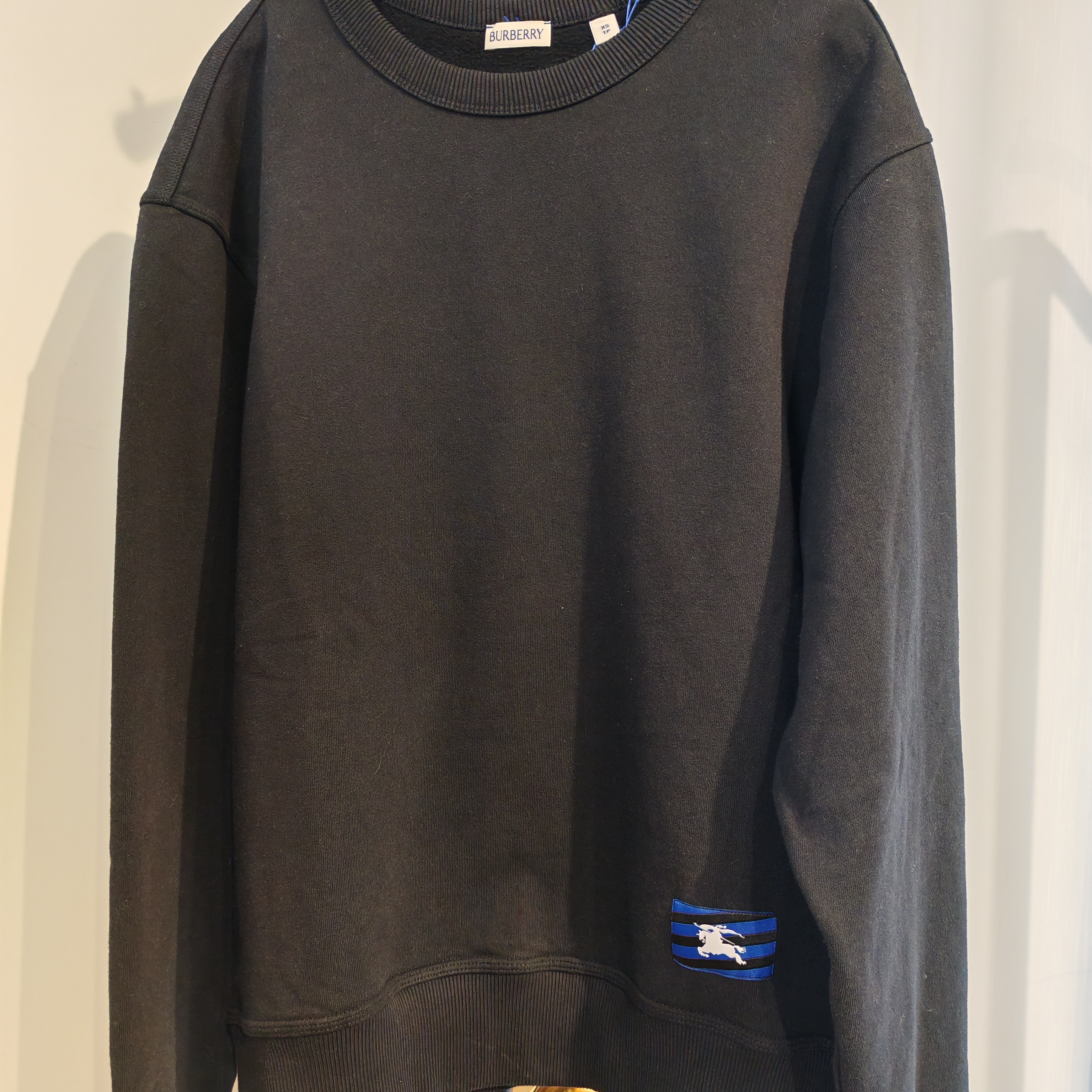 99新 BURBERRY/博柏利 加绒战马套头卫衣 010