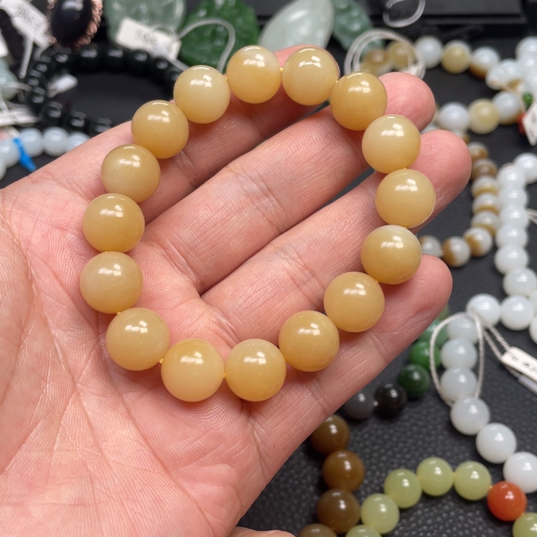 和田玉未镶嵌手链