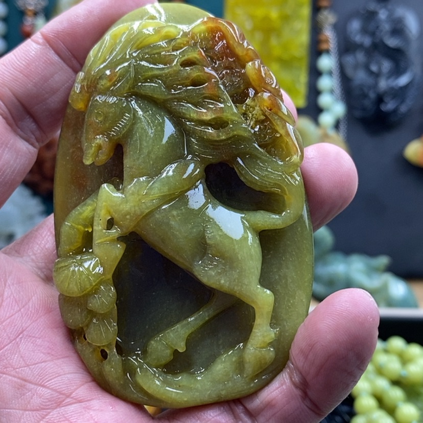 【闪购商品】未镶嵌蛇纹石玉吊坠