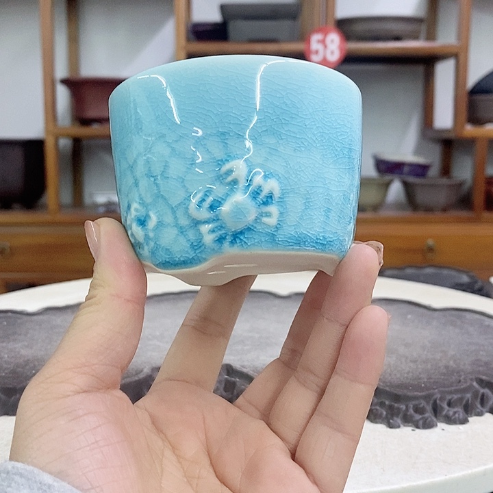 紫砂花盆瑕疵5.5-8。。。。