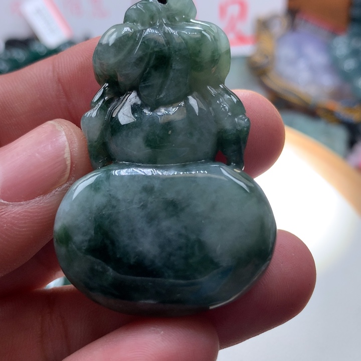 翡翠项链未镶嵌保真天然a货翡翠