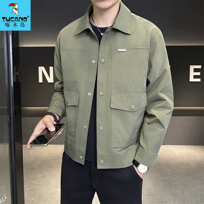 TUCANO/啄木鳥春季新款男士翻领夹克时尚百搭潮流外套男帅气宽松