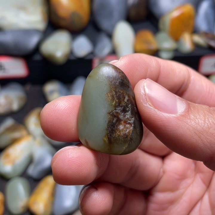 和田玉未镶嵌挂件36