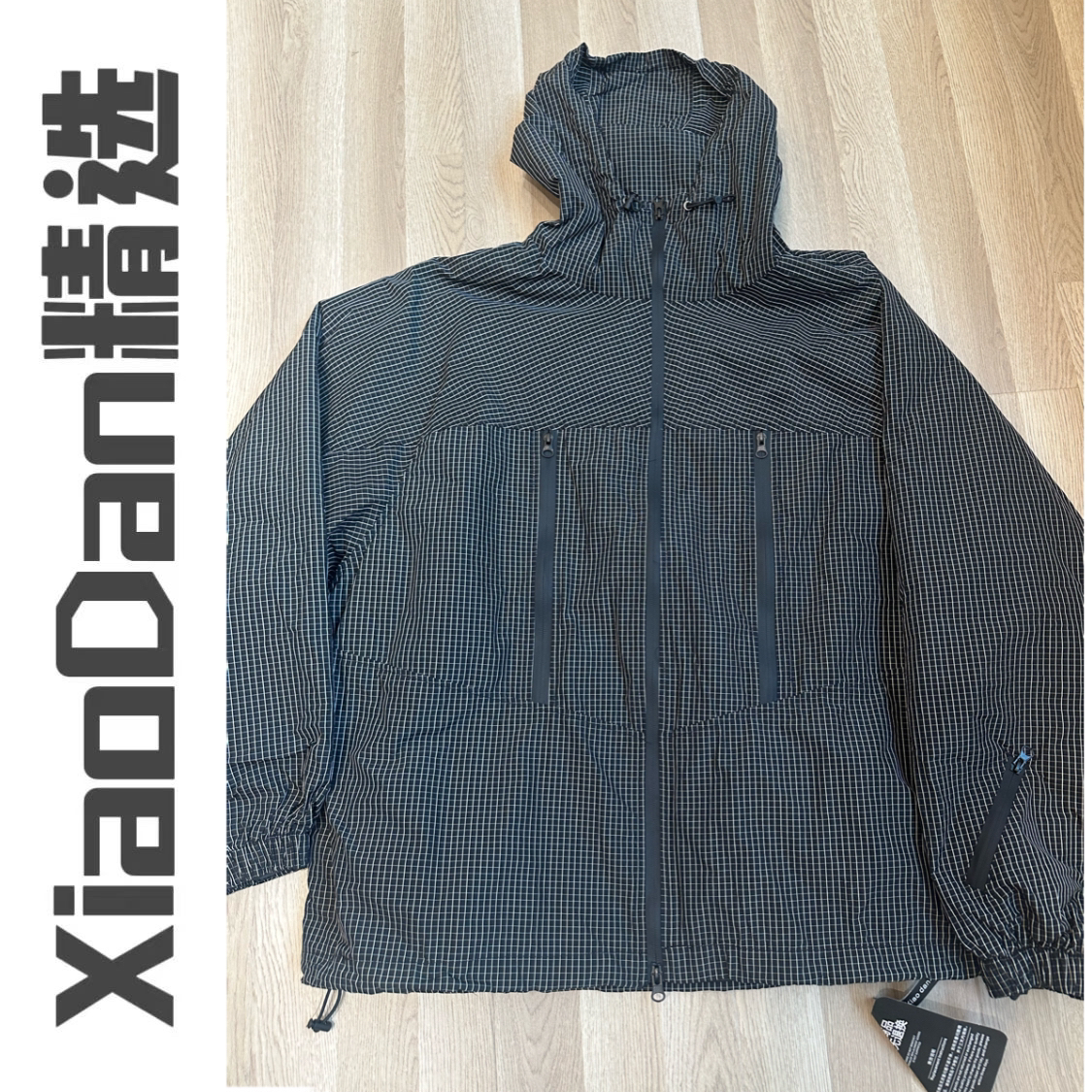 【晓丹经选】格子外套宽松连帽2020861