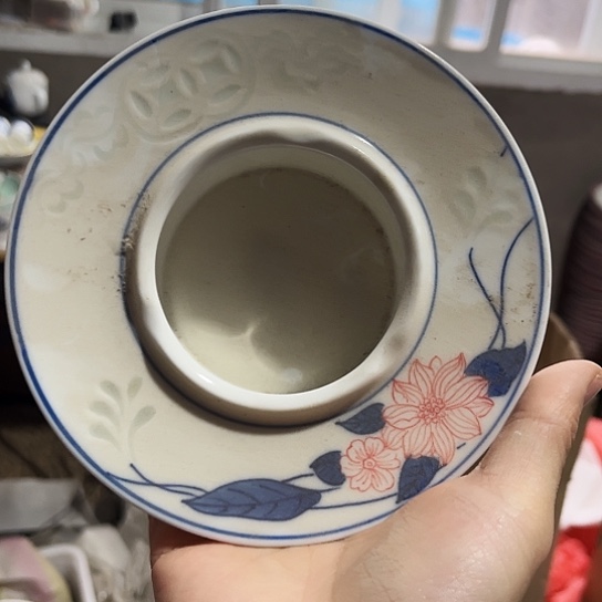 盘手绘烟灰缸一个陶瓷陶瓷