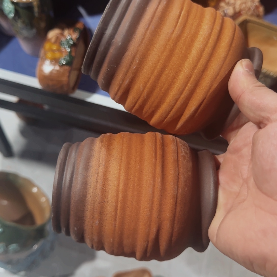 紫砂花盆粗陶盆醋