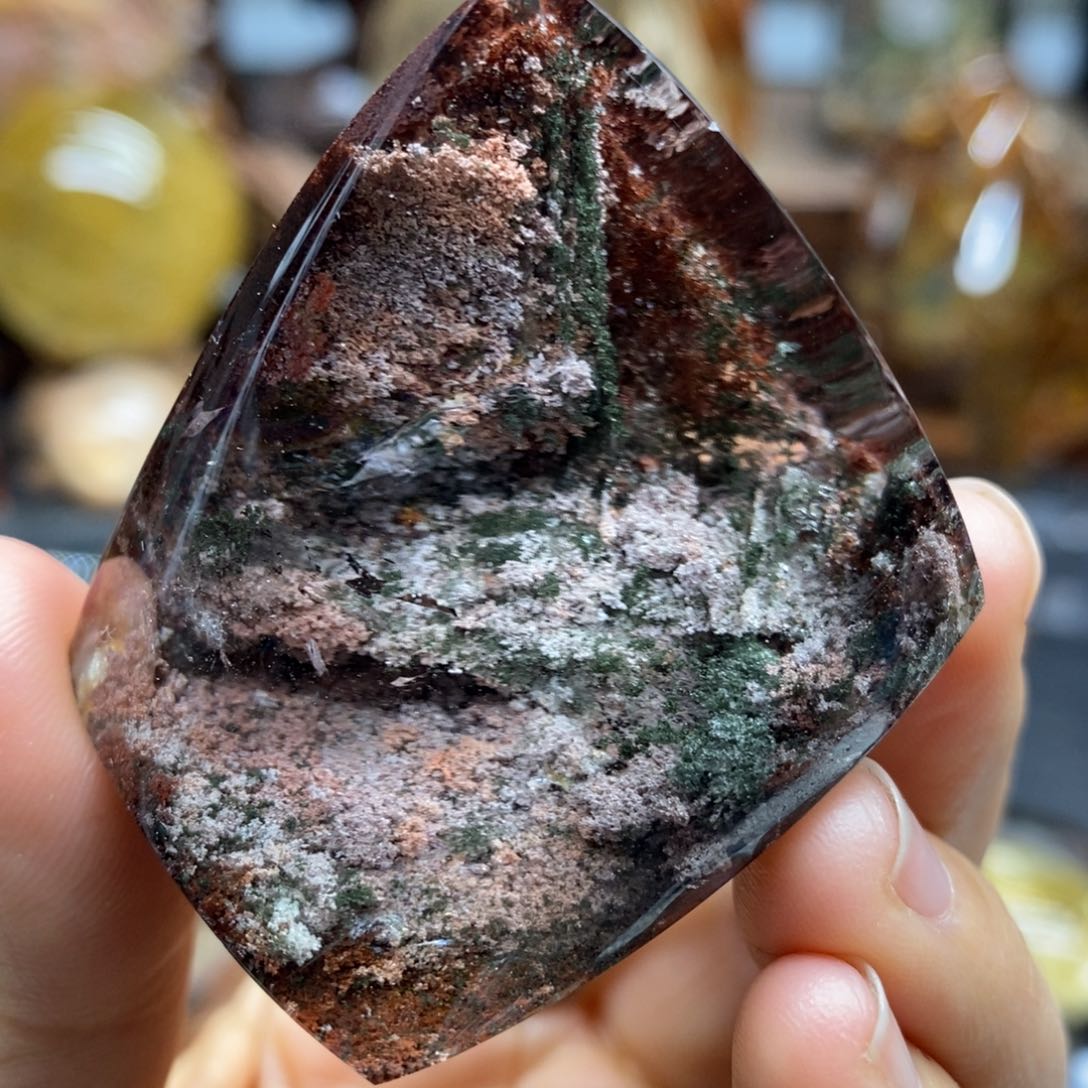 水晶原石手把摆件未镶嵌