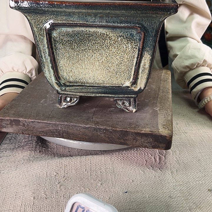 罗***夜泳坤堂石湾花盆陶瓷