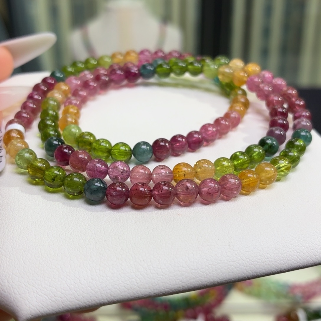 未镶嵌手链碧玺天然碧玺5+