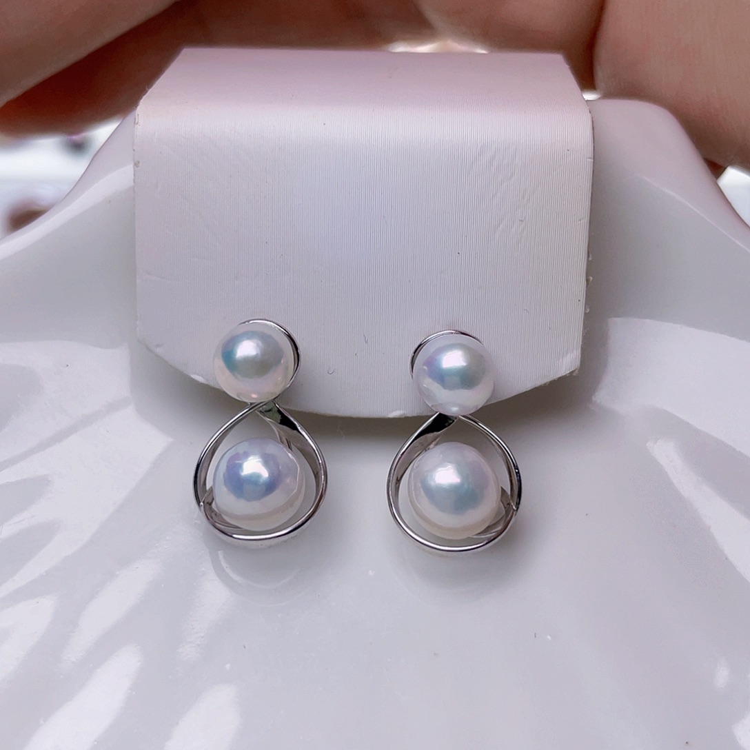 淡水珍珠耳饰未镶嵌