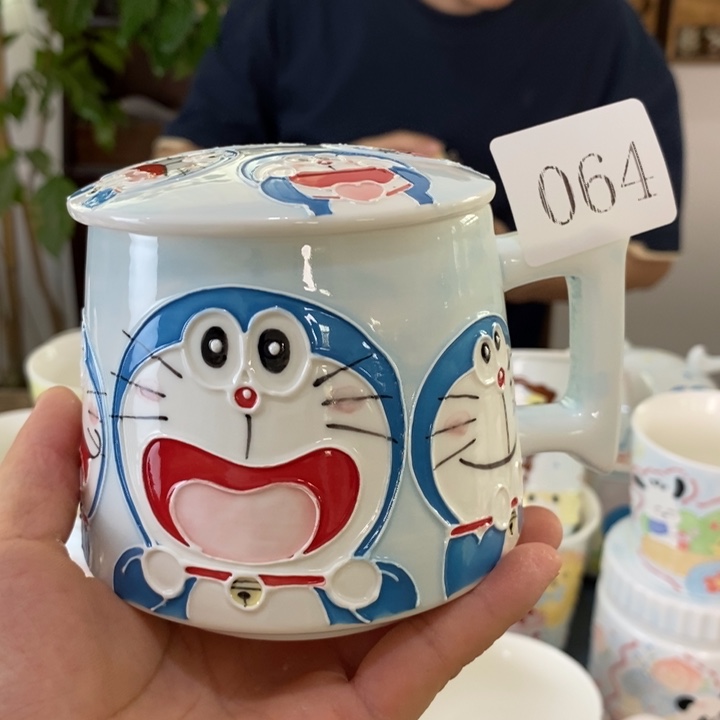 瓷片景德镇釉下彩手绘