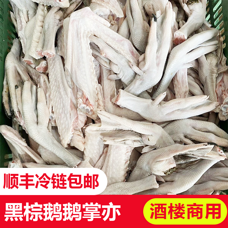 正宗广东散养黑棕鹅新鲜鹅掌亦非冷冻鹅翅膀鹅翼大鹅全翅烧烤食材