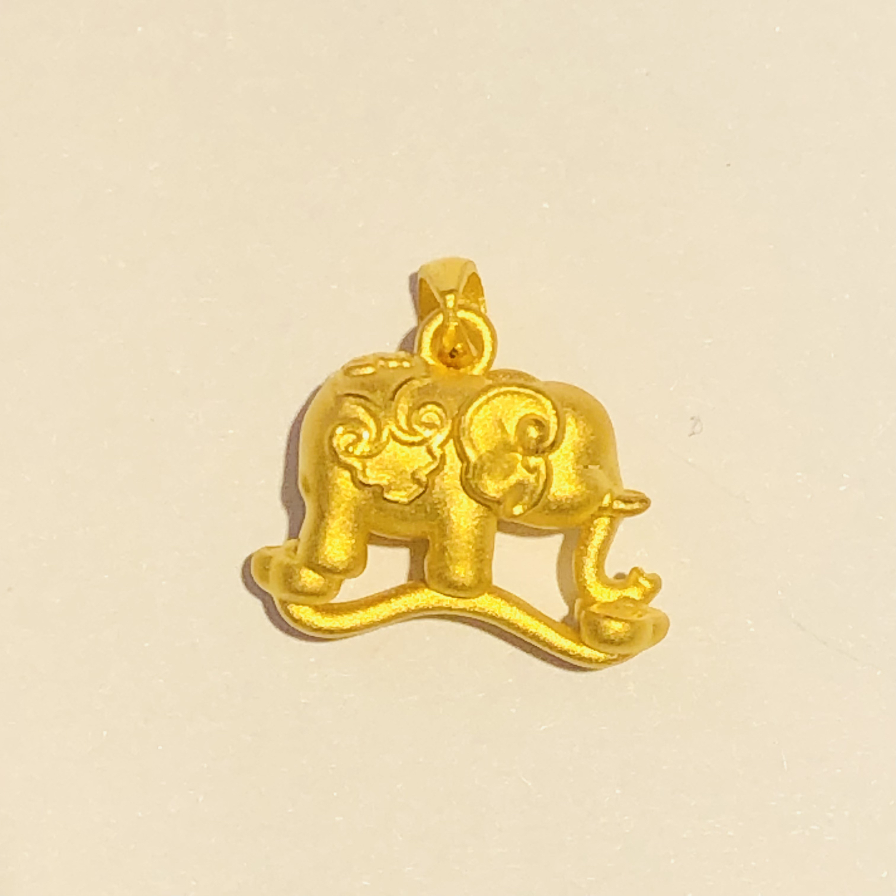 萃华足金卡通吊坠3D硬金工艺