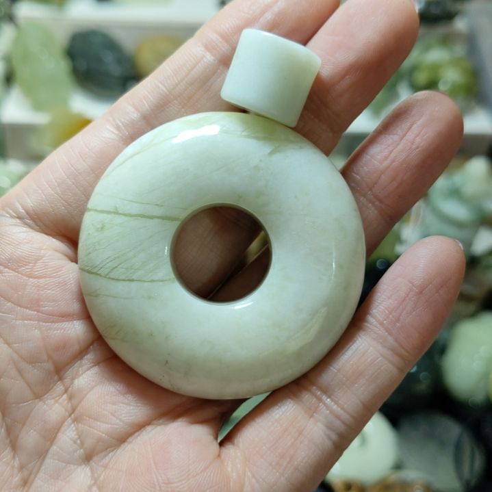 岫玉平安扣未镶嵌